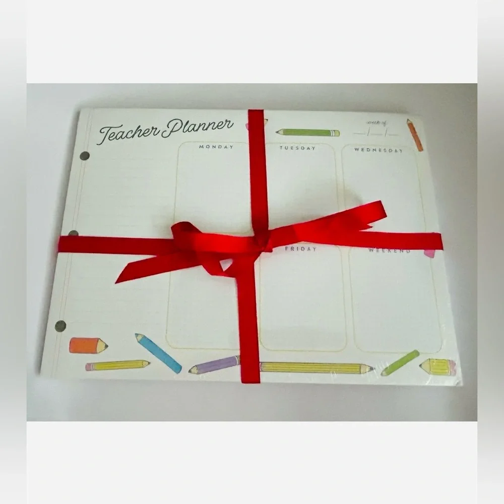 New Teacher Planner Scheduler Days of the Week Weekend Pencil Design Elum Design